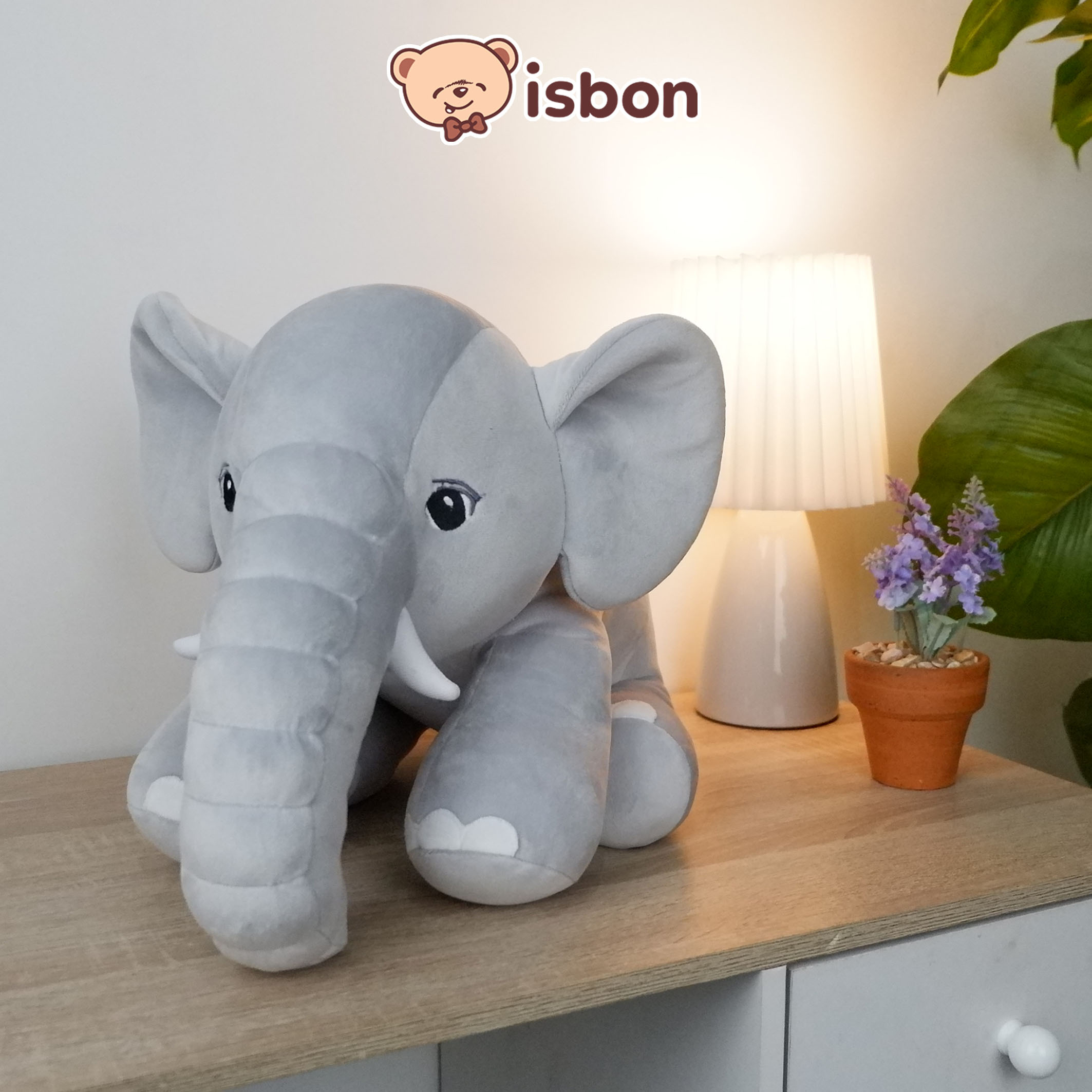 ISTANA BONEKA Gajah Belalai Gading Besar Mainan Anak Hewan Elephant Ganesha Hadiah Spesial Cowok