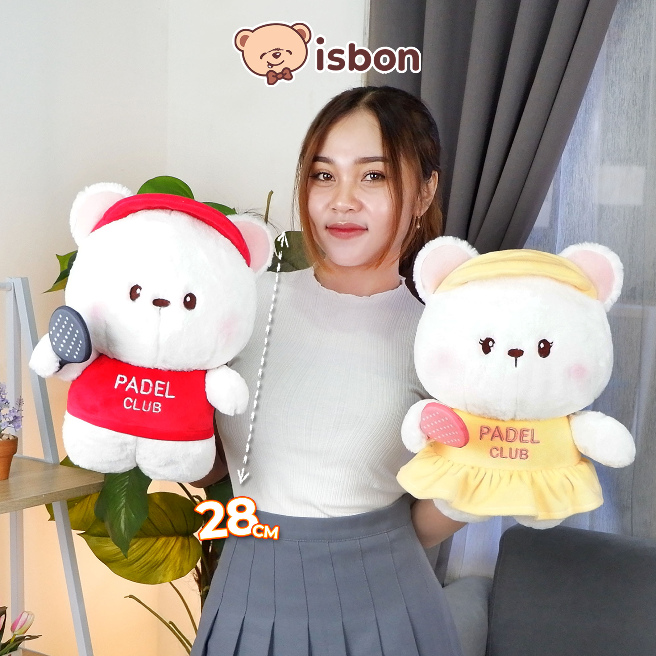 ISTANA BONEKA White Bear Padel Costume Series Beruang Padel Lucu Imut Mainan Anak Hadiah Spesial