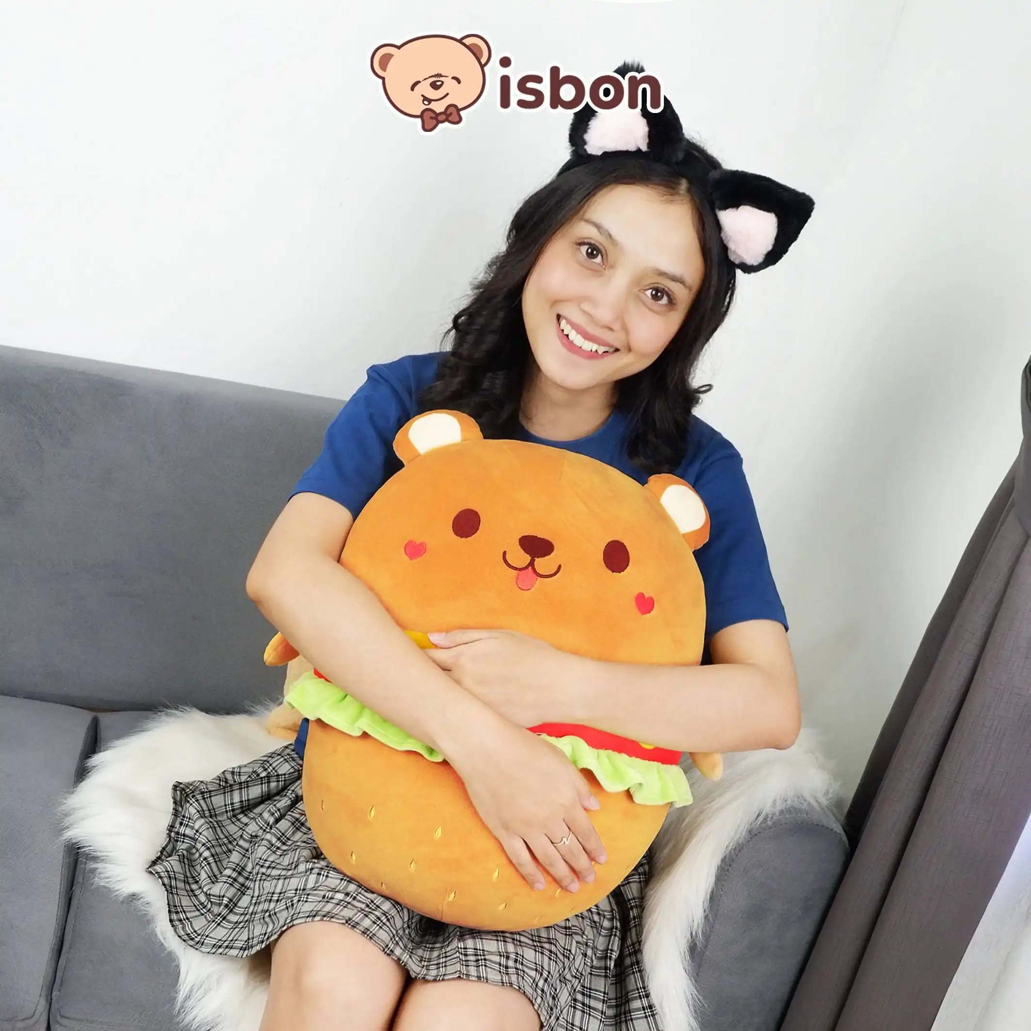 ISTANA BONEKA Sweet Burger Kepala Hewan Lucu Mainan Anak Cowok Cewek Hadiah Ulang Tahun Spesial Premium