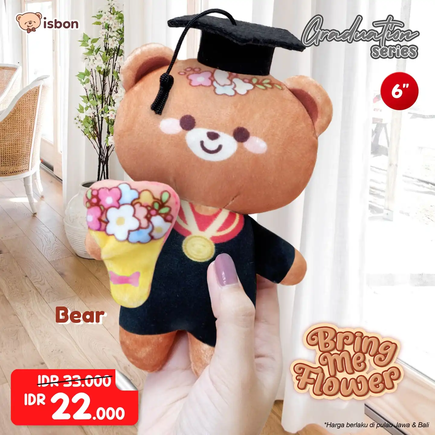 ISTANA BONEKA Wisuda Bring Me Flower Series STD With Toga Graduation 
