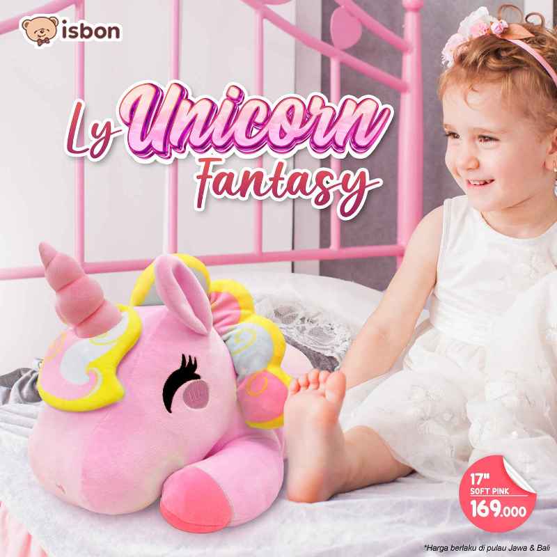 ISTANA BONEKA Kuda Cantik Ly Unicorn Fantasy 43 Cm 