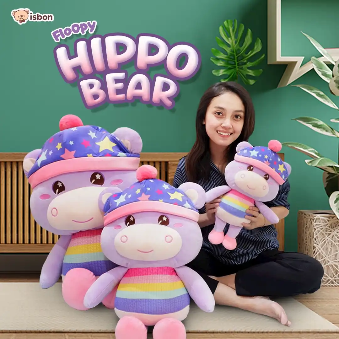 ISTANA BONEKA Kuda Nil Floopy Hippo Bear 