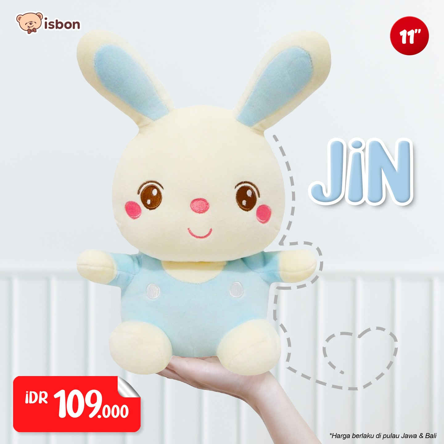 ISTANA BONEKA Kelinci Rabbit A Sit Jin Jun Bunny 