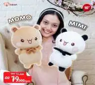 ISTANA BONEKA Kucing Lucu Mimi Momo Syal Pita Gift