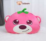 ISTANA BONEKA Bantal Selimut Beruang Pink Karakter Buah Berry Balmut Untuk Traveling  Bahan Halus Non Alergi Premium