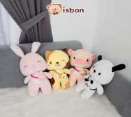 ISTANA BONEKA Little Friends with Bag Tas Kepala Kecil 12in Imut Lucu Lembut Cat Rabbit Mainan Anak