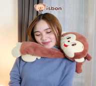ISTANA BONEKA Monkey Pat Doll Bulu Halus Boneka Peluk di Leher Pundak Hangat Monyet Multifungsi Mainan Anak Hadiah Spesial Ulang Tahun