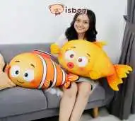 ISTANA BONEKA Ikan Couple Orange Cloney Goldie Badut Laut Sea Mini Untuk Mainan Hadiah Anak Bayi Premium