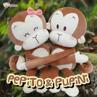 ISTANA BONEKA Monyet Pepito Pupini Brown Monkey 